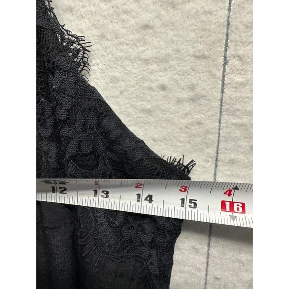 Abercrombie Black Lace Cami Top XS Y2K Grunge Coquette - Picture 3 of 8